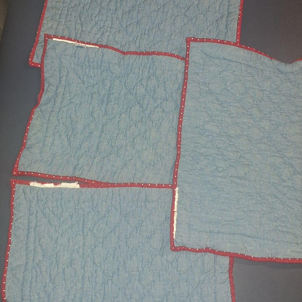 Rustic Star Patchwork Quilted Placemats - Picture 2 of 6